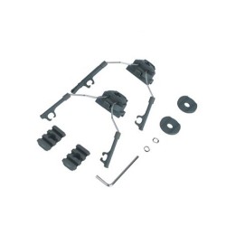 Rail adapter set na helmu pro headset COM 1 / 2, olivový