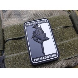 3D PVC MAJOR LEAGUE PRIMADONNA Patch - Black / White
