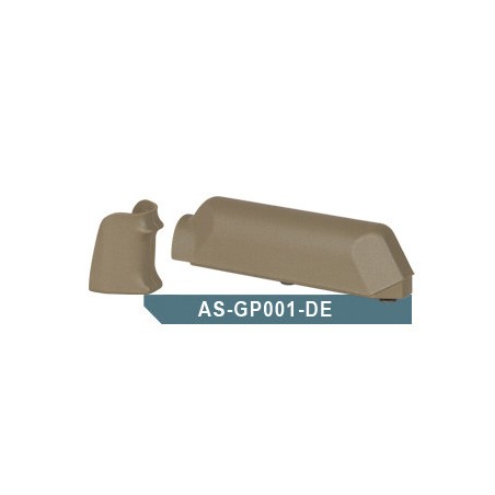 Amoeba (ARES) Striker AS01 Pistol Grip & Cheek Pad Set, TAN