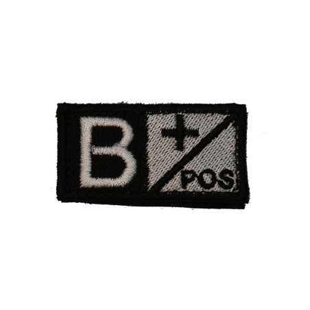 ID. Blood Velcro B POS - BLACK/WHITE