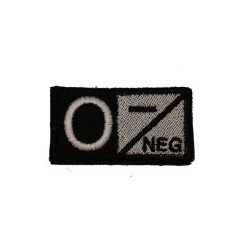 ID. Blood Velcro 0 NEG - BLACK/WHITE