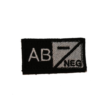 ID. Blood Velcro AB NEG - BLACK/WHITE
