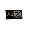ID. Blood Velcro AB NEG - BLACK/WHITE