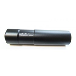 5KU airsoftový POWER-UP tlumič AK DTK-4, 24 mm CW - Černá
