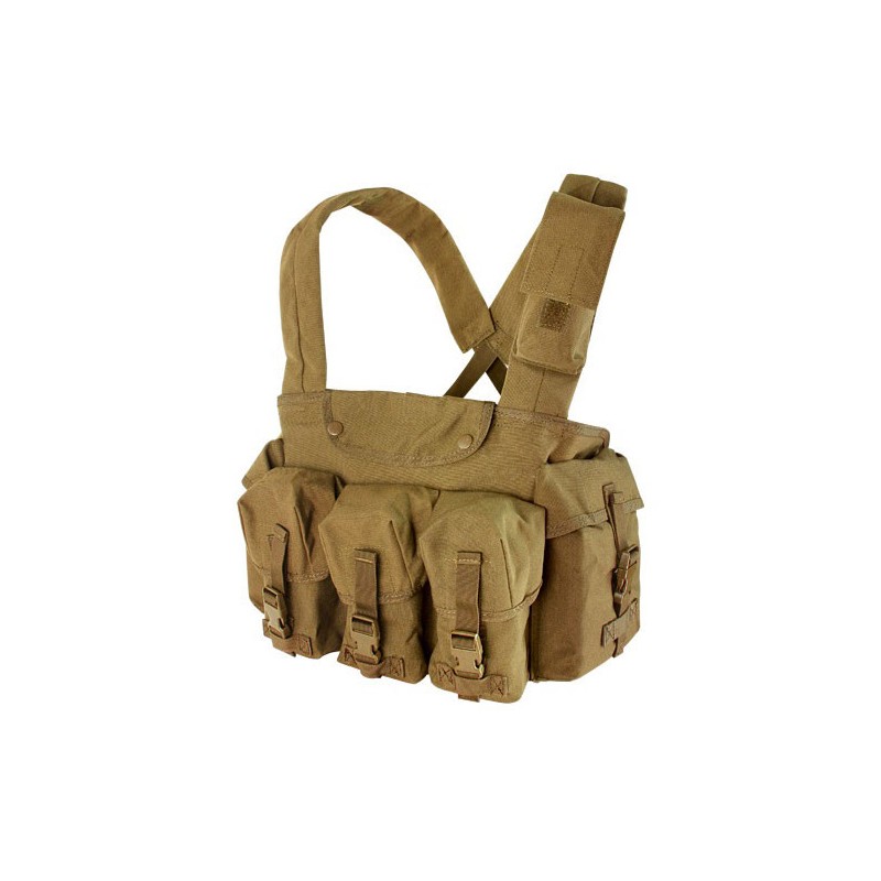 Vesta taktická CHEST RIG 7 kapes COYOTE BROWN