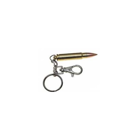 Key chain with carbine cartridge GOLD - 5,56