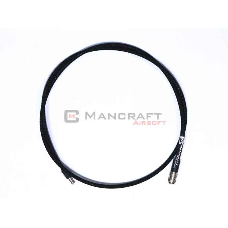 MANCRAFT HPA hadice MICRO DUAL QD 4 mm s opletem (106 cm)  - Černá