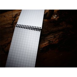 Voděodolný zápisník čtverečkovaný 76 mm x 130 mm, 30 listů - coyote