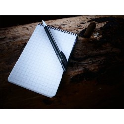 Voděodolný zápisník čtverečkovaný 96 mm x 148 mm, 30 listů - zelený