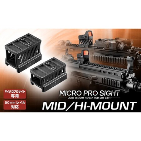 Střední a vysoká montáž pro kolimátor MICRO PRO SIGHT