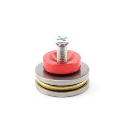 Washer, screw and thrust bearing for piston heads