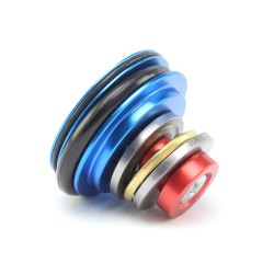 Washer, screw and thrust bearing for piston heads