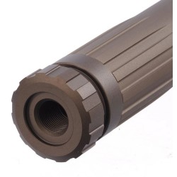 Action Army Aluminum Silencer AAP 169x35 mm, 14- mm CCW - FDE