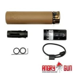 Nasvětlovací tlumič QD SOCOM416 (-14mm levotočivý), FDE (FULL MARKING)