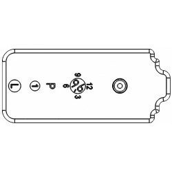 End plate of Magazine Shell for GHK 553 GBB