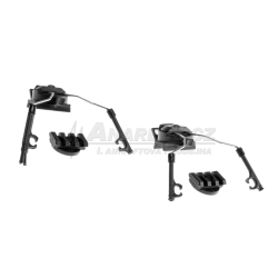 Rail adapter set na helmu pro headset COM 1 / 2, černý