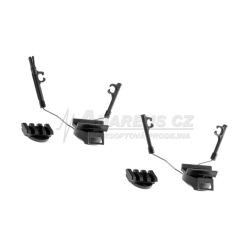 Rail adapter set na helmu pro headset COM 1 / 2, černý