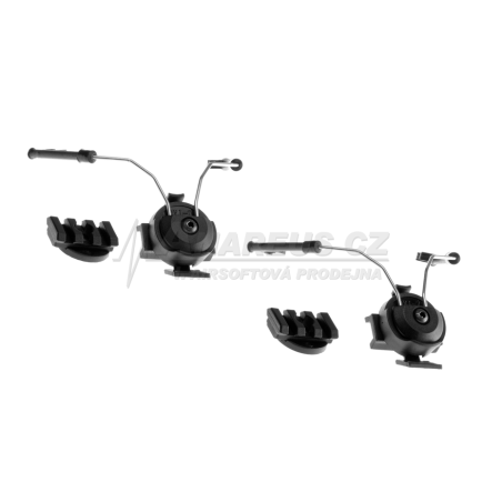 Rail adapter set na helmu pro headset COM 1 / 2, černý
