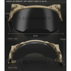 WoSporT ARC Flip Helmet Goggles, 2 Lenses | ANAREUS