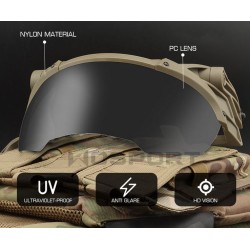 WoSporT ARC Flip Helmet Goggles, 2 Lenses | ANAREUS
