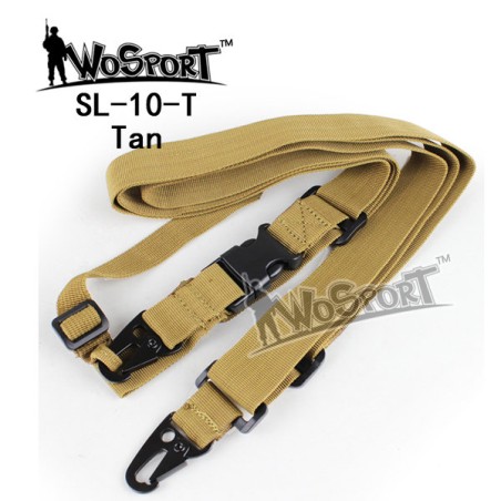 WoSporT Tactical 3-Point Sling – Tan | ANAREUS