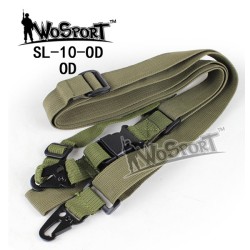 WoSporT Tactical 3-Point Sling – Green | ANAREUS