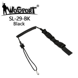 WoSporT SL29 Pistol Safety Lanyard – Black | ANAREUS