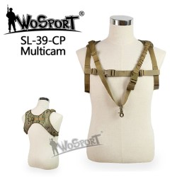WoSporT 1-bodový popruh SL-39 s postrojem – Multicam | ANAREUS