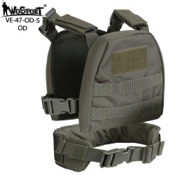 WoSporT dětský MOLLE nosič plátů s opaskem – Zelená | ANAREUS