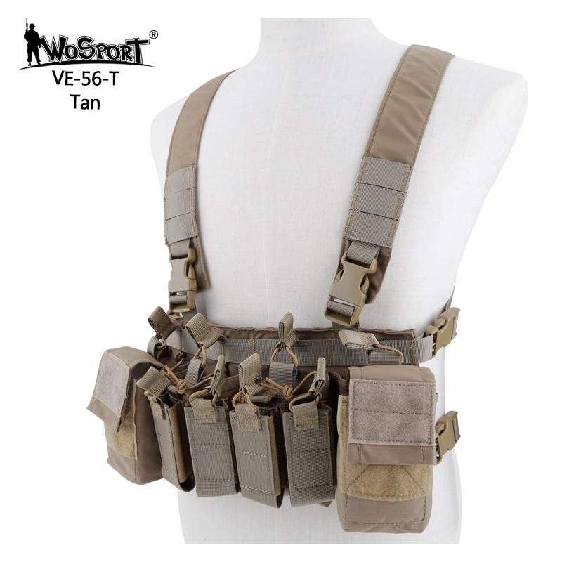 WoSporT D3CRX Multi-Mission Tactical Chest Rig – Tan | ANAREUS