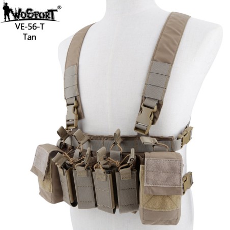 WoSporT D3CRX Multi-Mission Tactical Chest Rig – Tan | ANAREUS