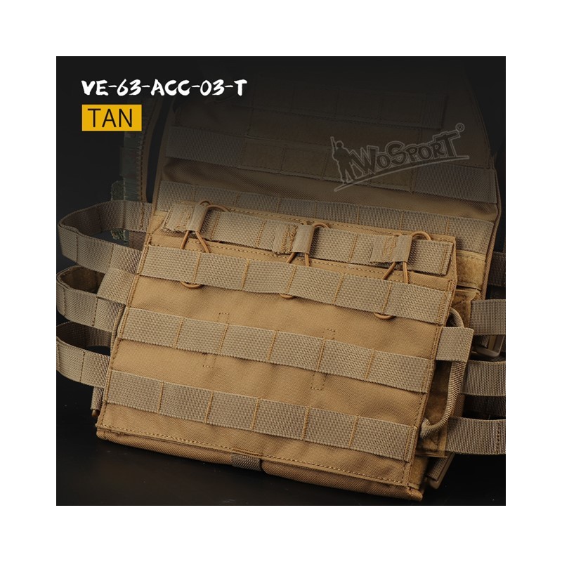 WoSporT JPC 2.0 MOLLE Triple Mag Platform – Tan | ANAREUS