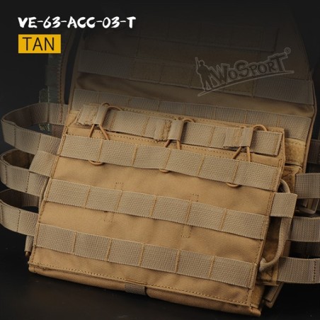 WoSporT JPC 2.0 MOLLE Triple Mag Platform – Tan | ANAREUS