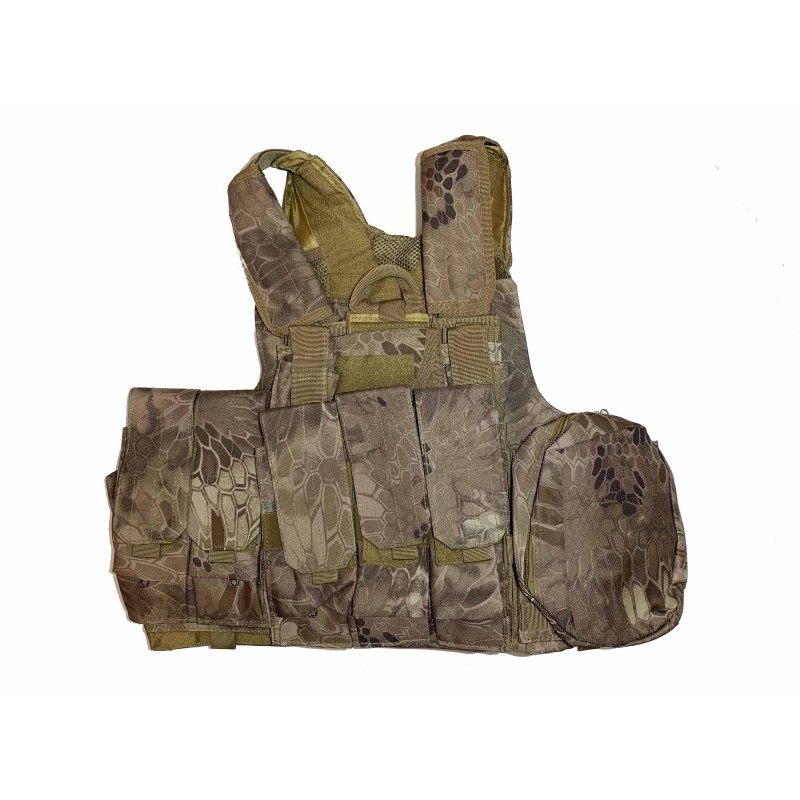 WoSporT CIRAS MAR Tactical Vest with Pouches – Kryptek Highlander