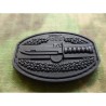 3D gumová nášivka SPAEHER KA-BAR Patch - Černá