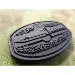 3D gumová nášivka SPAEHER KA-BAR Patch - Černá