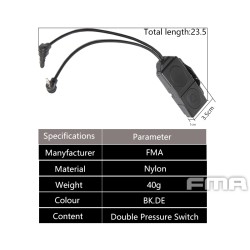 Dual Switch - spínač pro PEQ LA5-A a klasický PEQ - typ A, černý