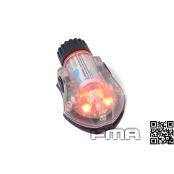 FMA Manta Strobe RED Type 2 Black