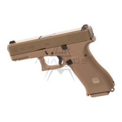 Glock 19X - kovový závěr, blowback - pískový (Glock Licensed)