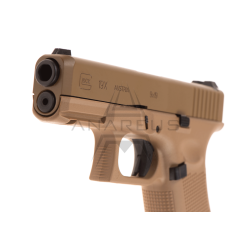 Glock 19X - kovový závěr, blowback - pískový (Glock Licensed)