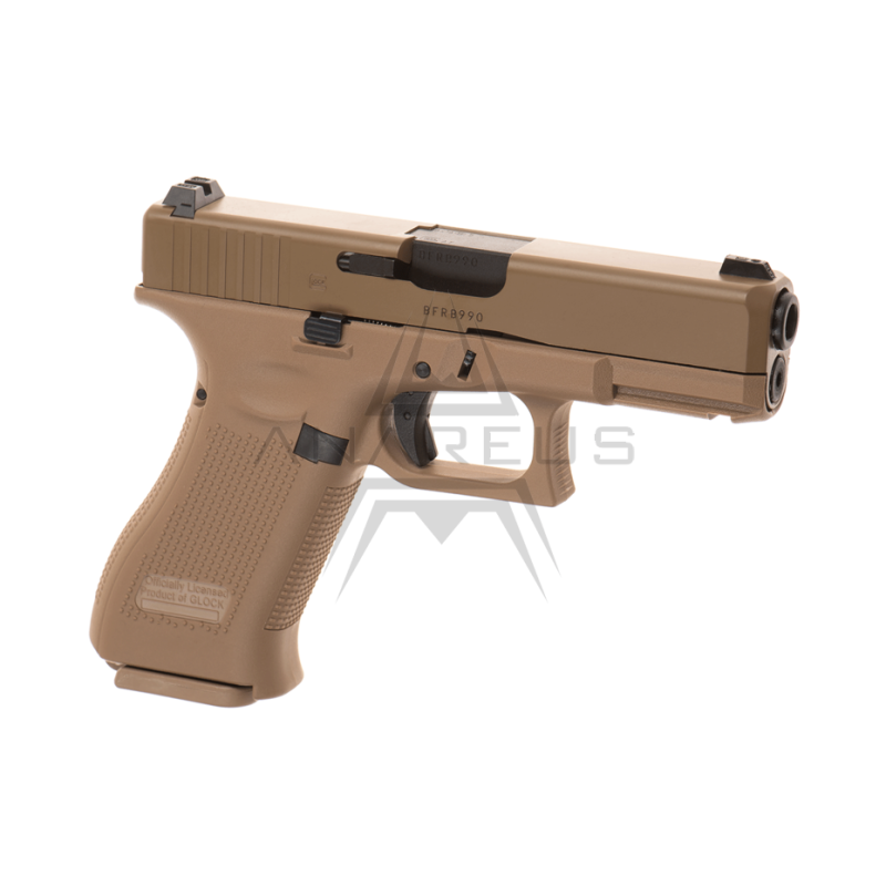 Glock 19X - kovový závěr, blowback - pískový (Glock Licensed)