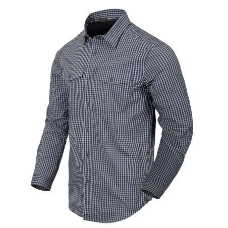 Košile COVERT dlouhý rukáv - Phantom Grey Checkered