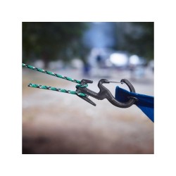 Utahovací karabina se zámkem Figure 9 v barvě kovu - malá S