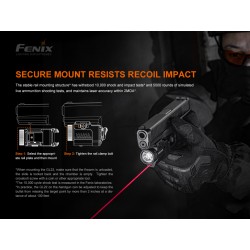 FENIX GL22 TACTICAL LIGHT WITH RED LASER SIGHT