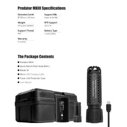 Nasvětlovací tlumič Predator MKIII (Blaster MS) + QD tlumič výšlehu