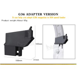 WoSporT LEVER / M12 ODIN Adapter for G36 / SSR63 Magazines | ANAREUS