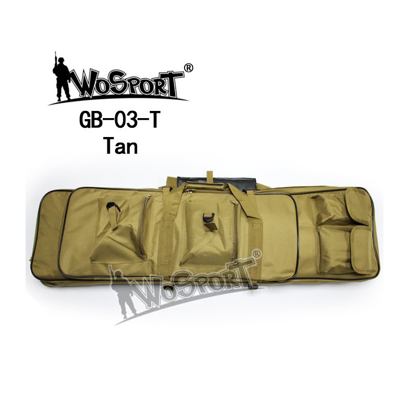 WoSporT transportná taška na 2 zbrane 100 × 30 × 5 cm – Tan | ANAREUS