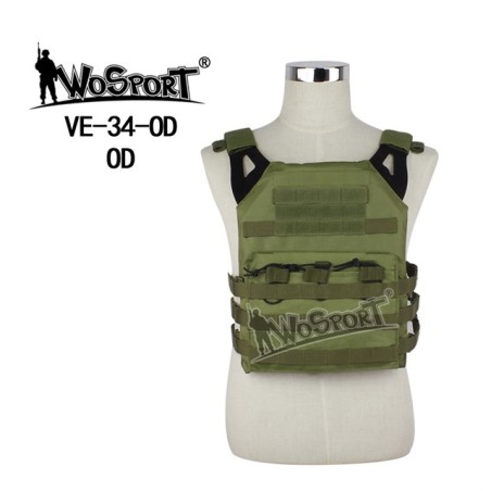 WoSporT MOLLE nosič plátů JPC – Zelená | ANAREUS
