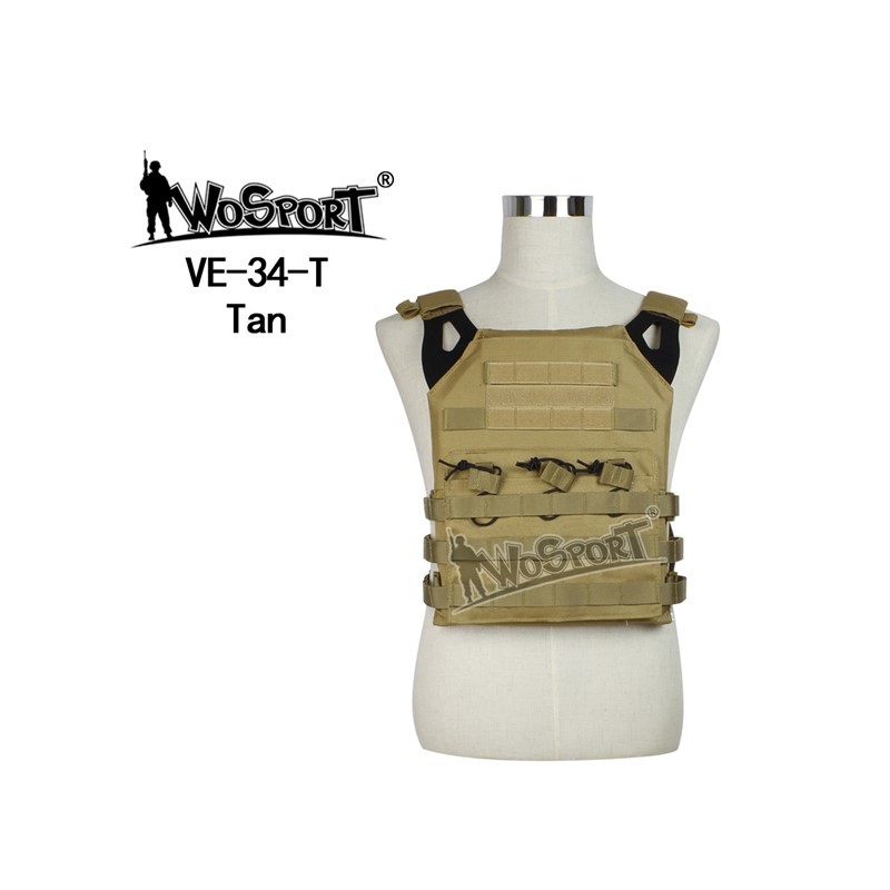 WoSporT MOLLE nosič plátov JPC – Piesková | ANAREUS