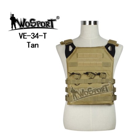 WoSporT MOLLE nosič plátov JPC – Piesková | ANAREUS
